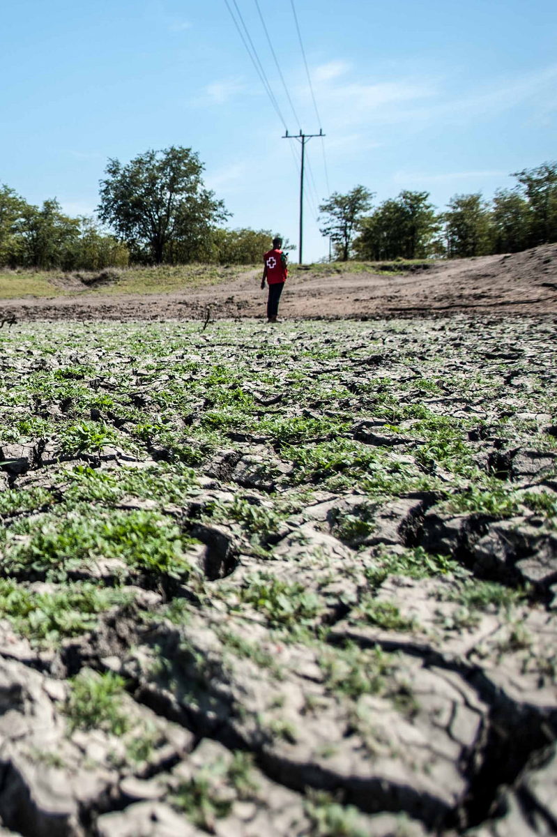 withered earth through drought